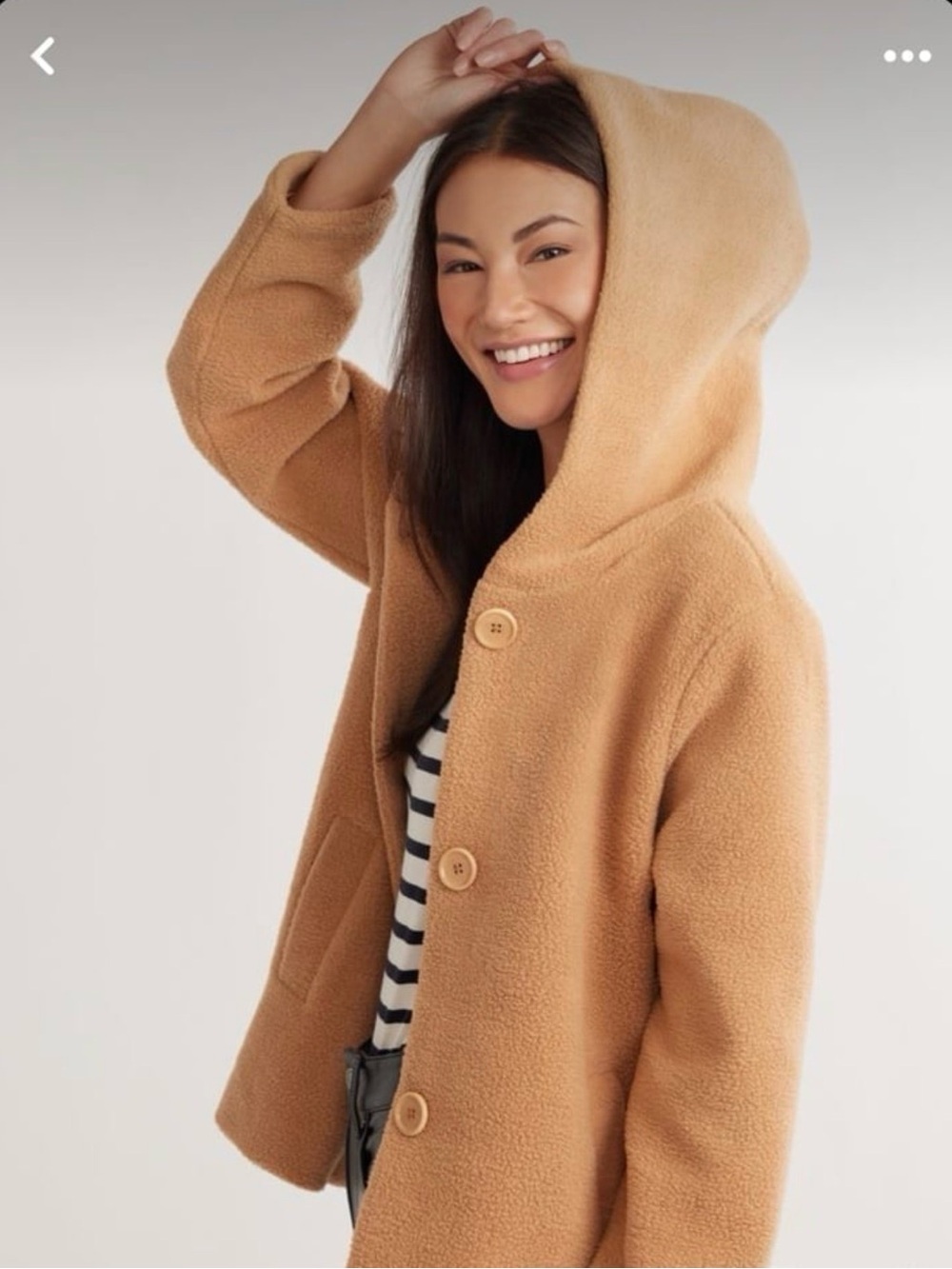 Dudley Stephens Moritz Coat Sherpa Fleece Camel Size Large NWT SOLD OUT!